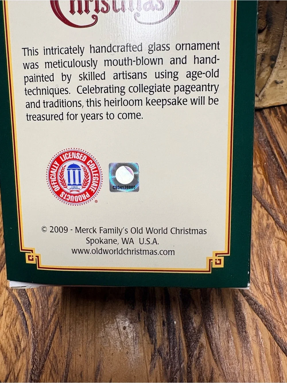 Old World Christmas old world